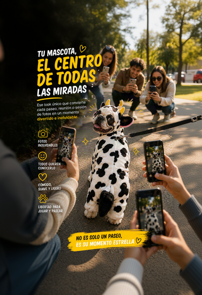 Disfraz Vaquita para Mascotas