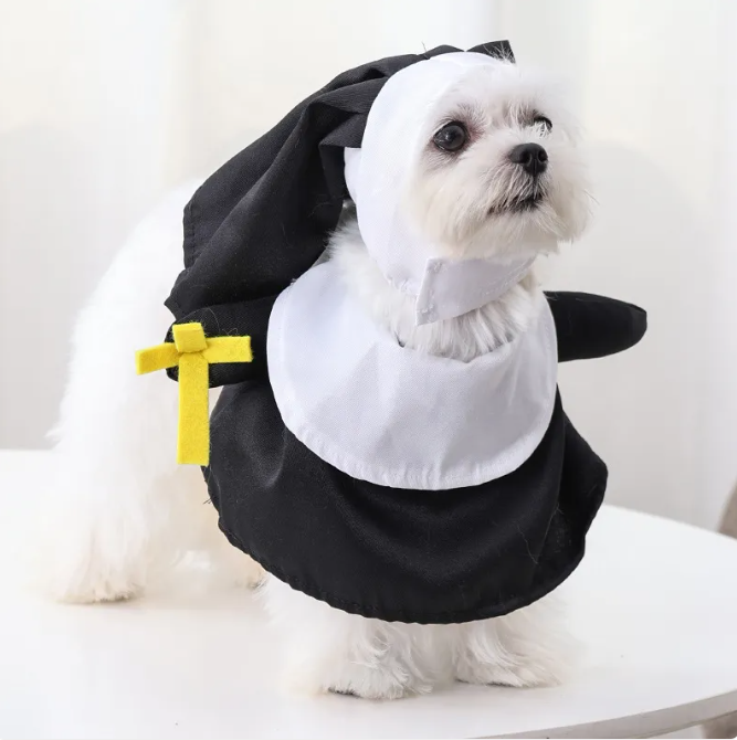 Disfraz de Monja para Mascotas