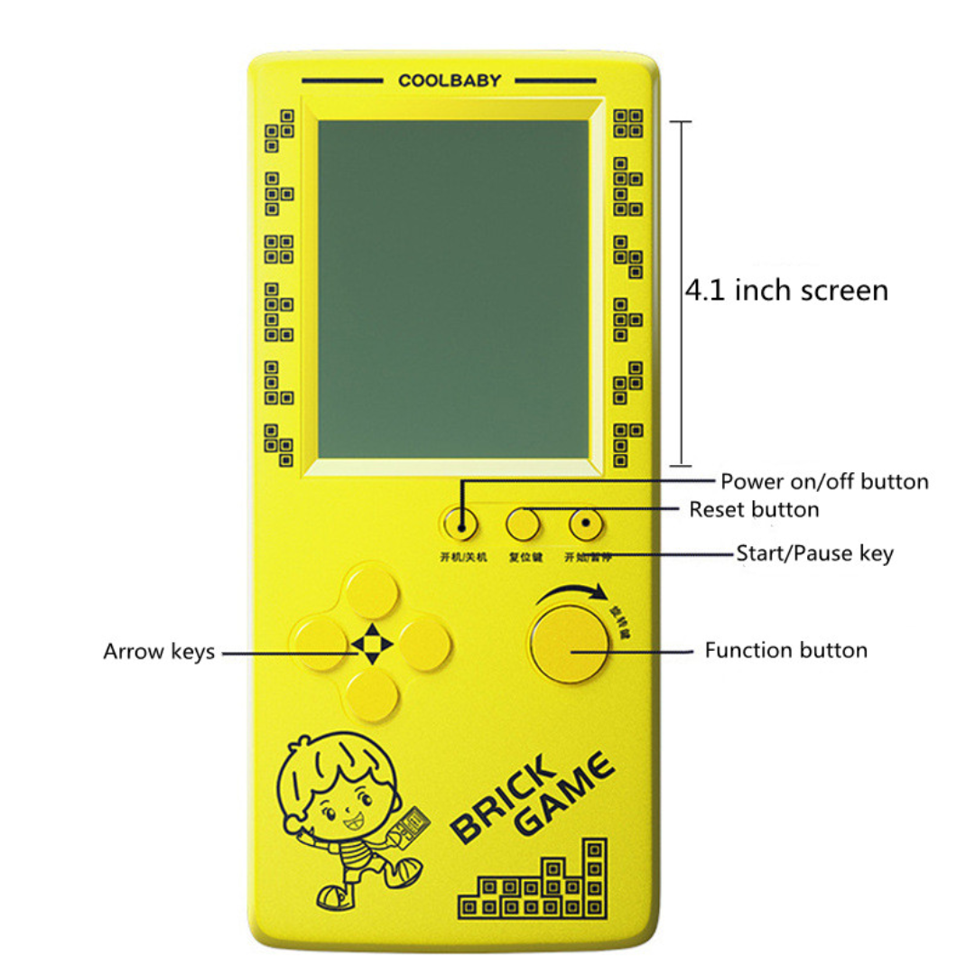 Consola Portátil Retro con Juegos de Puzles